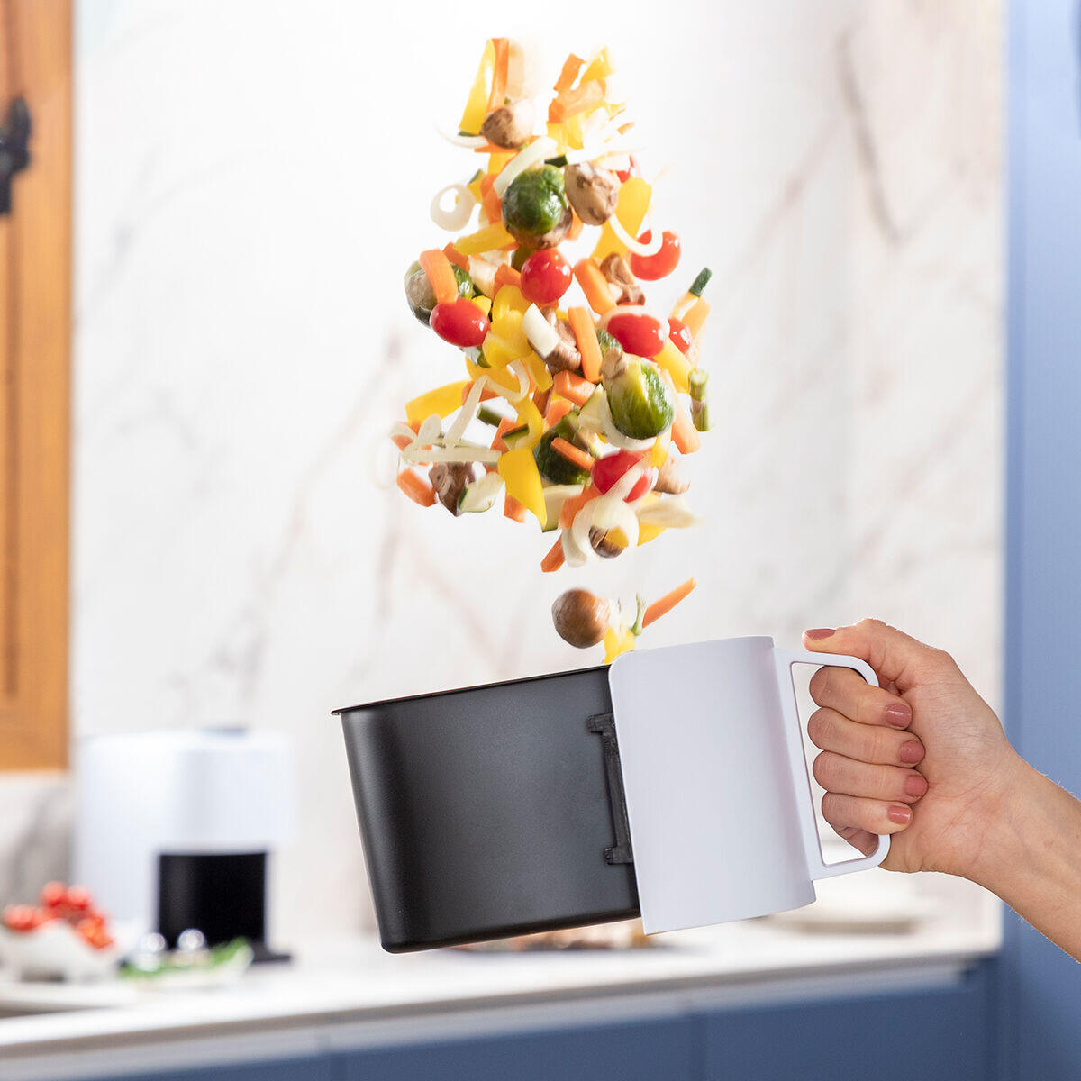 🍟FREIDORA DE AIRE INNOVAGOODS FRYINN LITE 2000 BLANCO 1200 W 2L