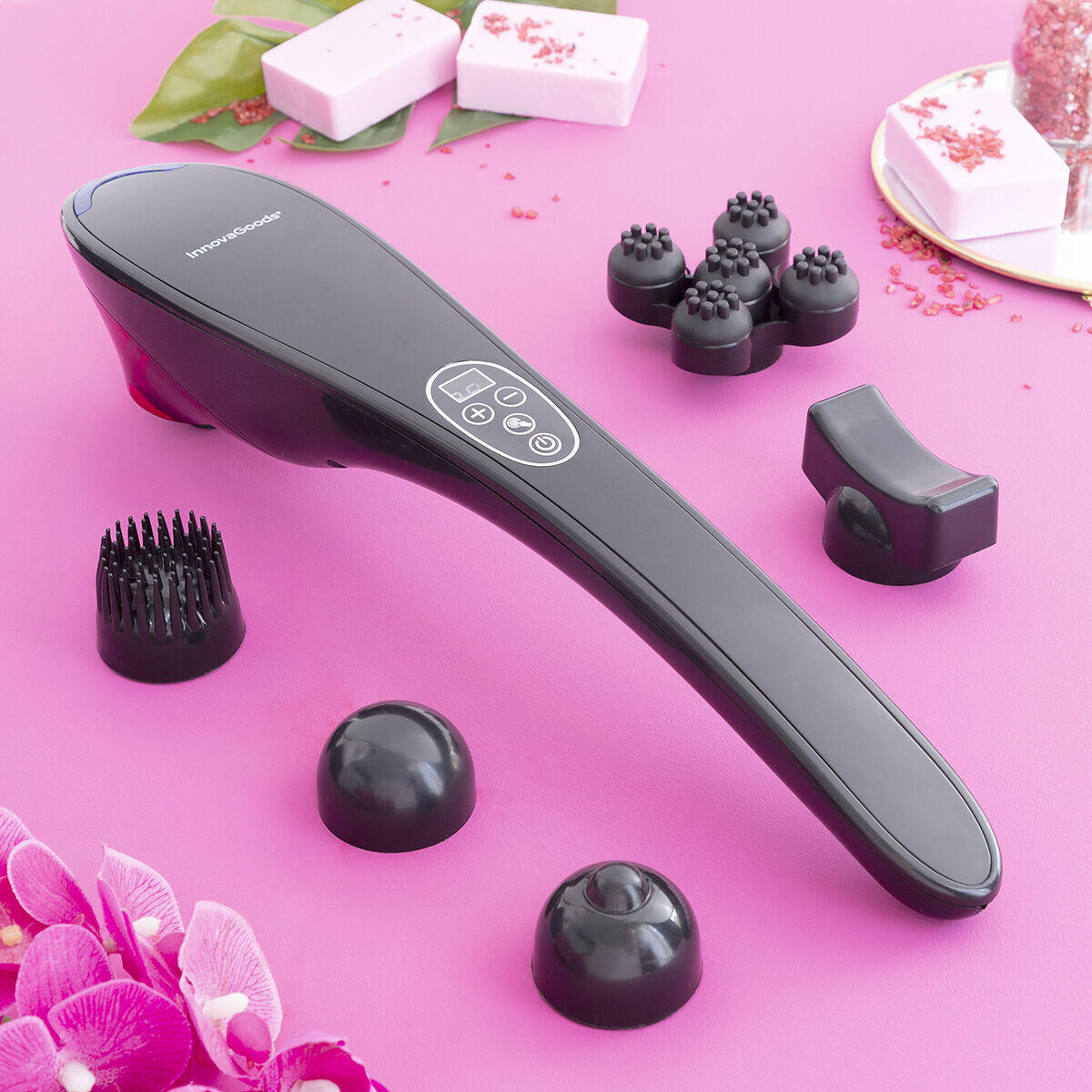 MASAJEADOR DE MANO RECARGABLE MASFIN INNOVAGOODS – BIENESTAR Y RELAJACIÓN DONDE QUIERAS