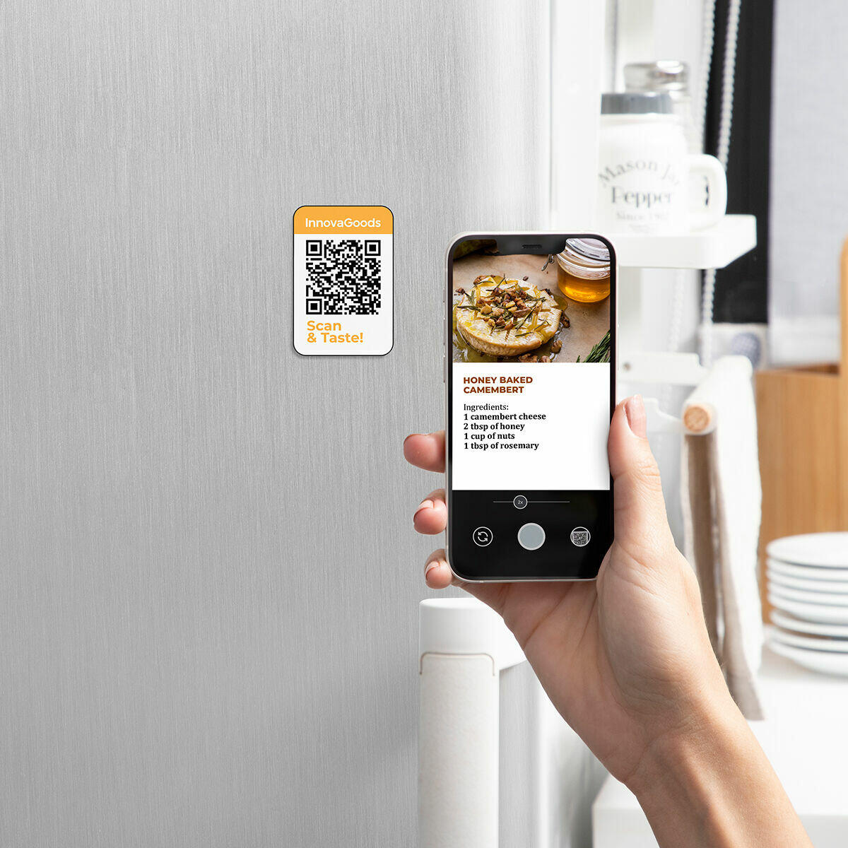 🍽️ FREIDORA DE AIRE CON GRILL, ACCESORIOS Y RECETARIO INNOVAGOODS FRYINN 12-IN-1 6000 NEGRO ACERO 3400 W 6L 🍽️