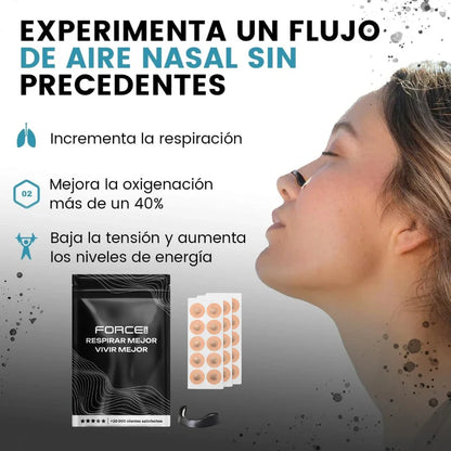 Kit Respira Mejor ForceLab™ – Tiras Magnéticas + Recambios (15 días)
