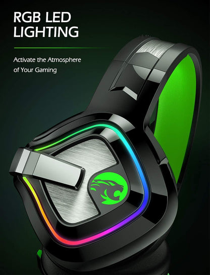 🎧 CASCOS GAMING A66 CON LUZ RGB ✨