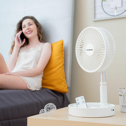 🌀 VENTILADOR RECARGABLE PLEGABLE 3 EN 1 FANDLE INNOVAGOODS Ø7,7'' – 7200 mAh 🔋