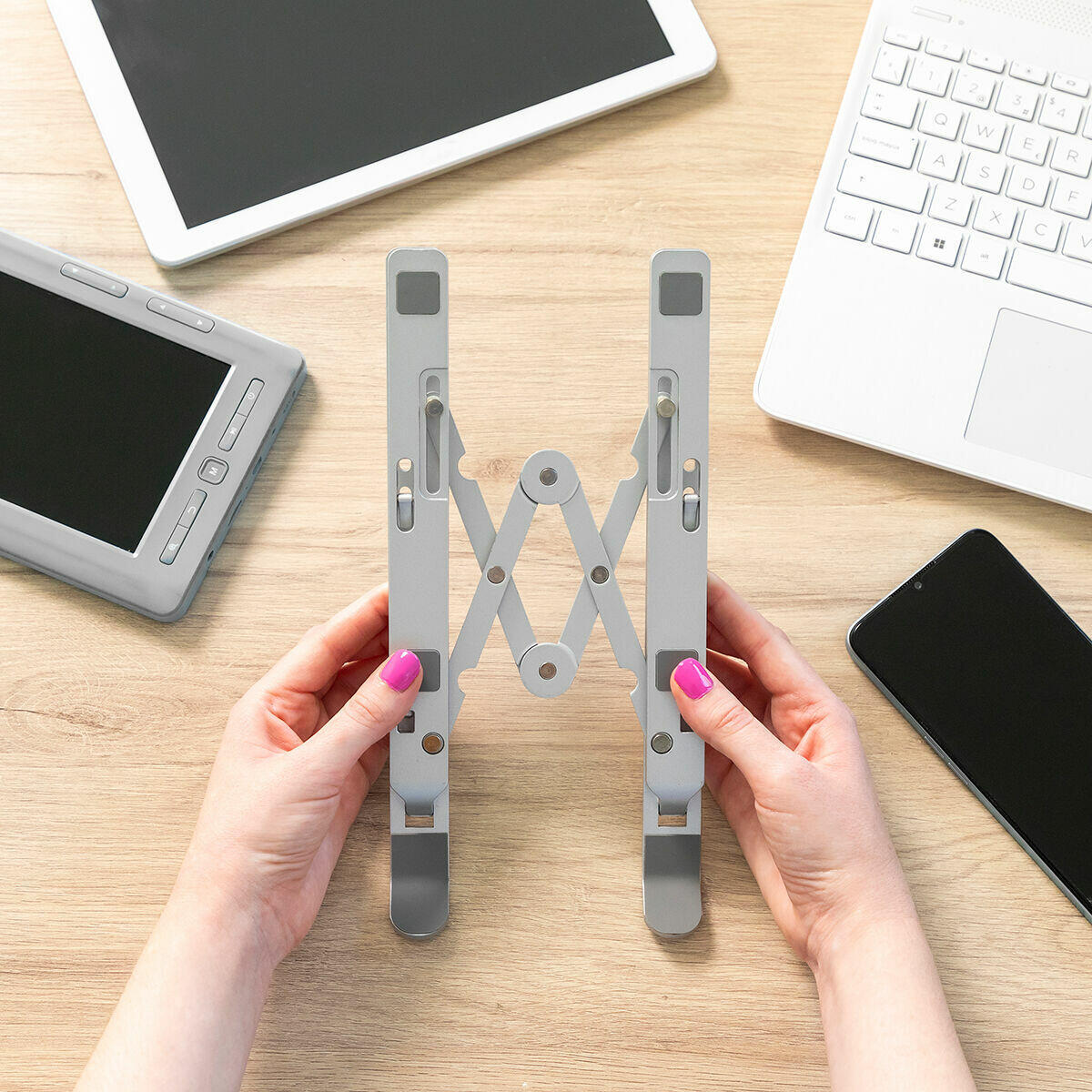 💻 SOPORTE PARA PORTÁTIL PLEGABLE Y REGULABLE FLASTAN INNOVAGOODS