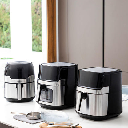 🍟 FREIDORA DE AIRE INNOVAGOODS FRYINN VIEW 6500 NEGRO 1700 W 6,5L ACERO INOXIDABLE