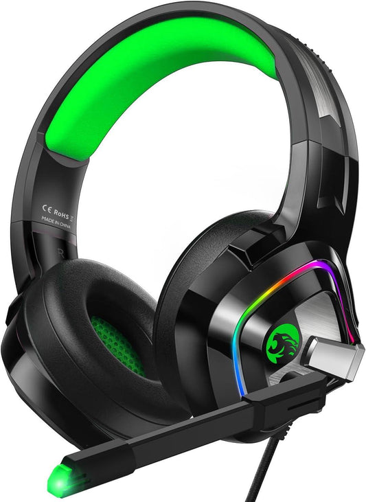 🎧 CASCOS GAMING A66 CON LUZ RGB ✨