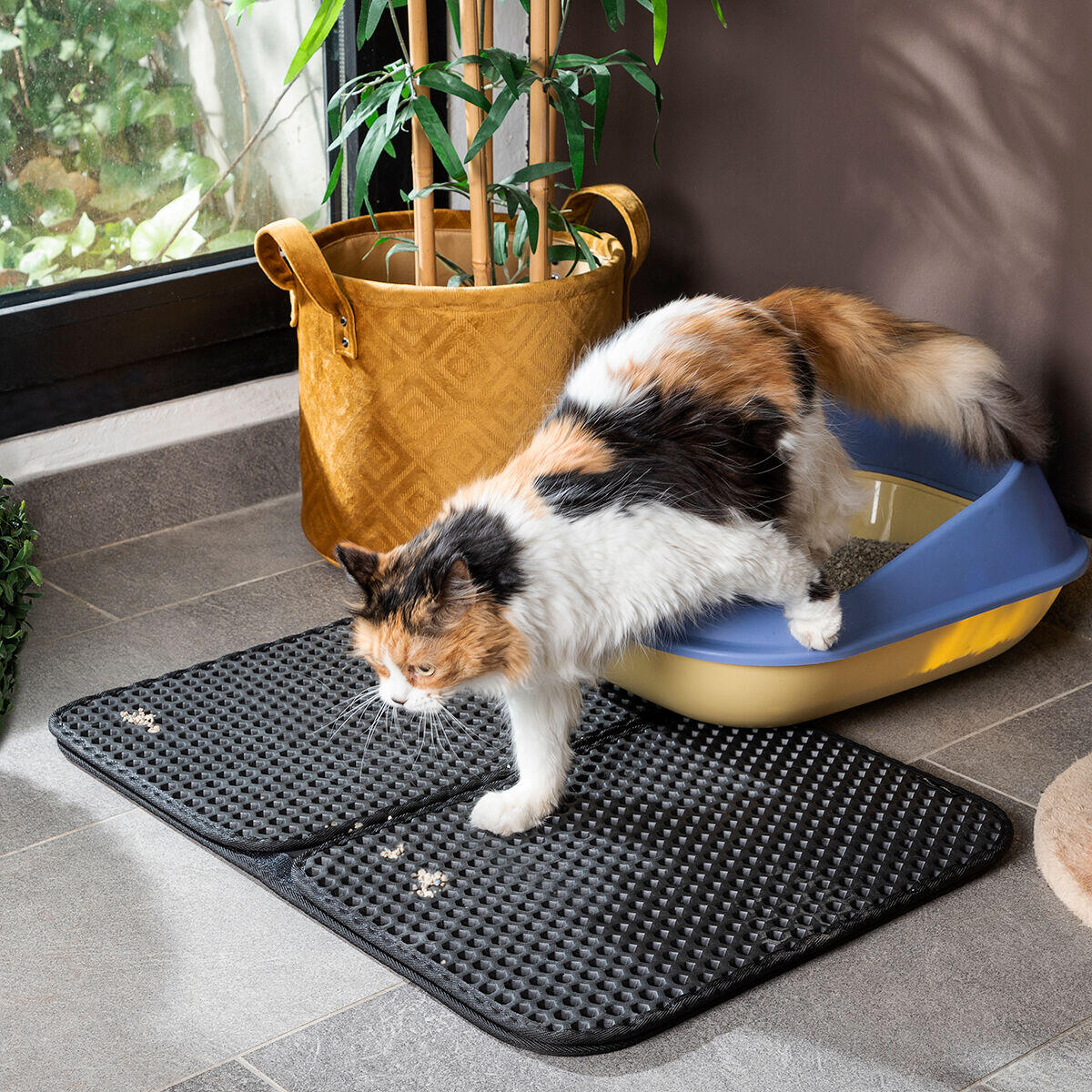 🐱 ALFOMBRA PARA ARENERO DE GATOS CLIKATT INNOVAGOODS