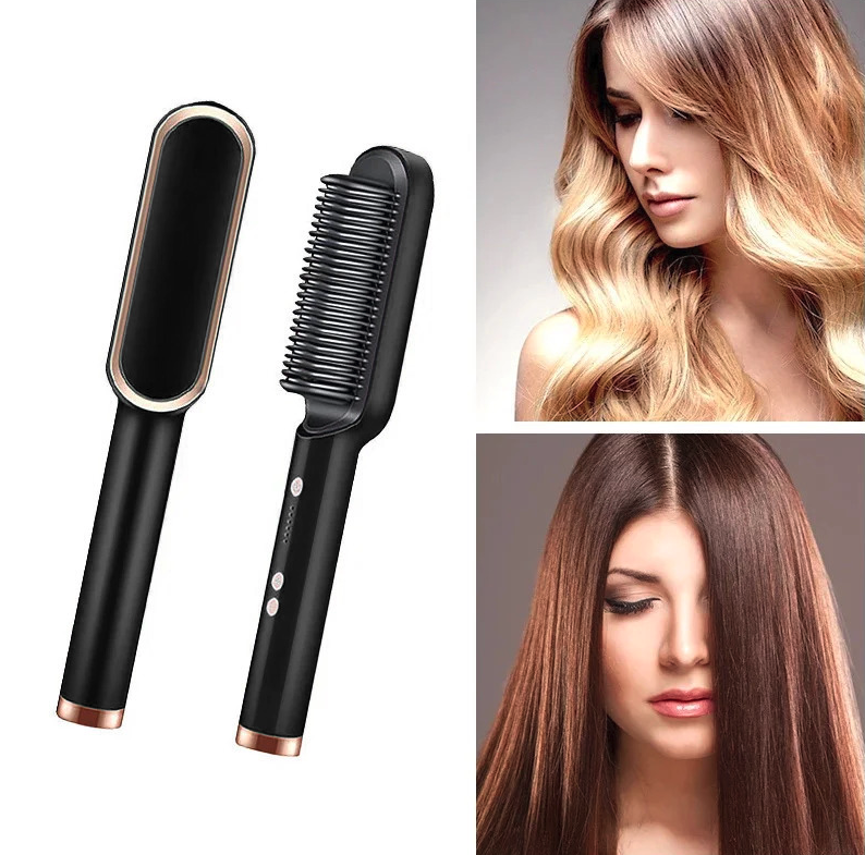 Cepillo Alisador Eléctrico Mujer Hair Queen