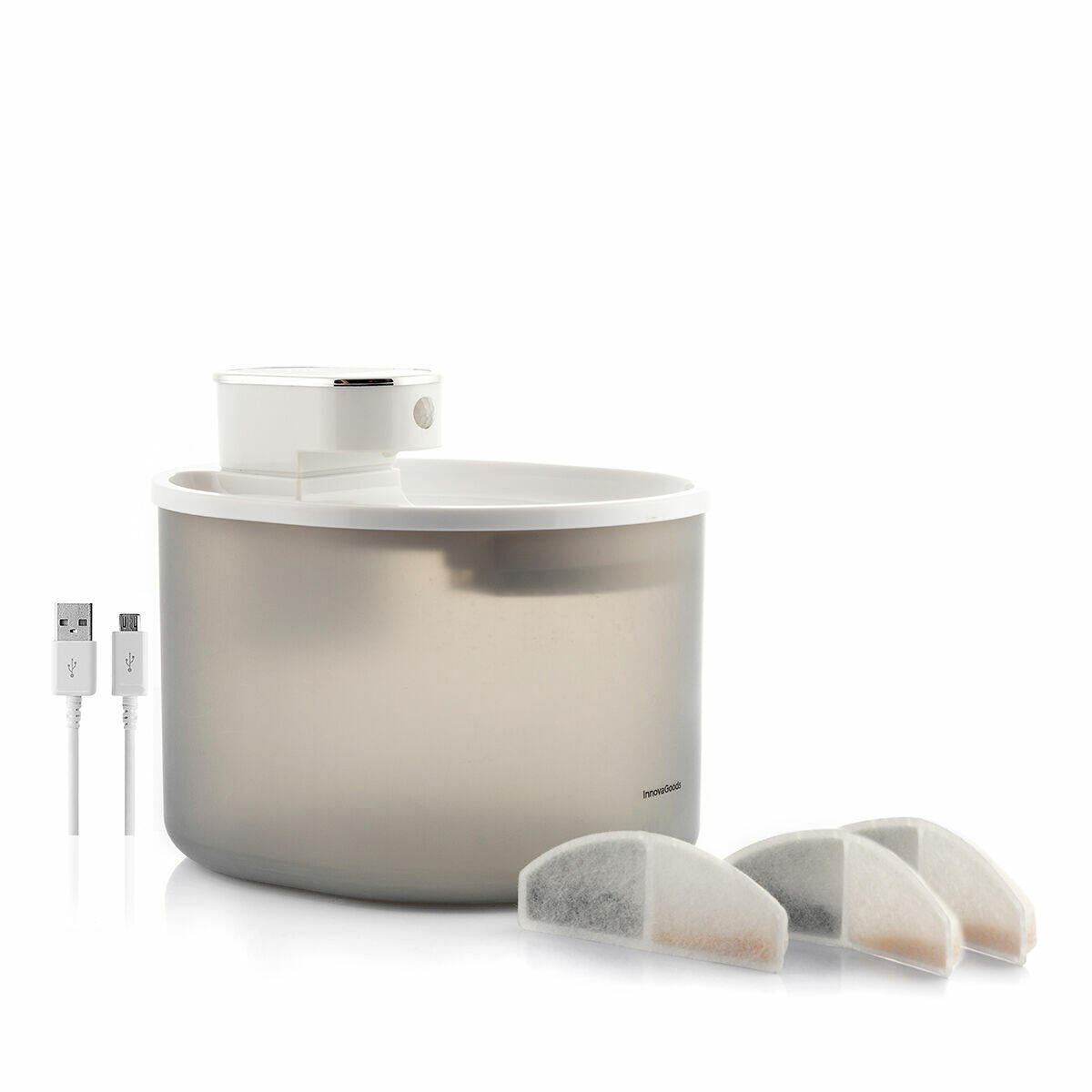 🐱 FUENTE PARA GATOS RECARGABLE CON SENSOR REFOGET INNOVAGOODS