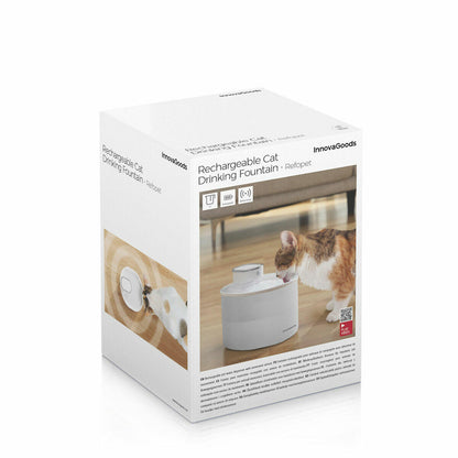🐱 FUENTE PARA GATOS RECARGABLE CON SENSOR REFOGET INNOVAGOODS
